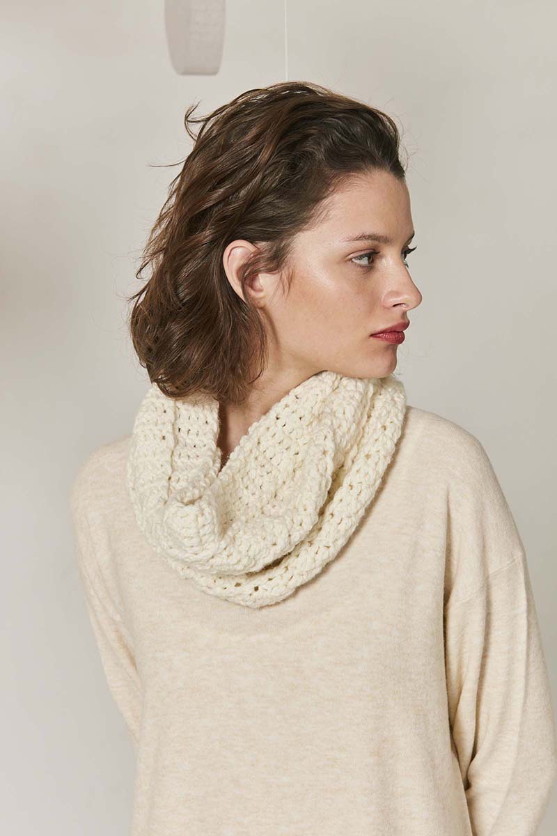 Snood Femme XXL à point fantaisie