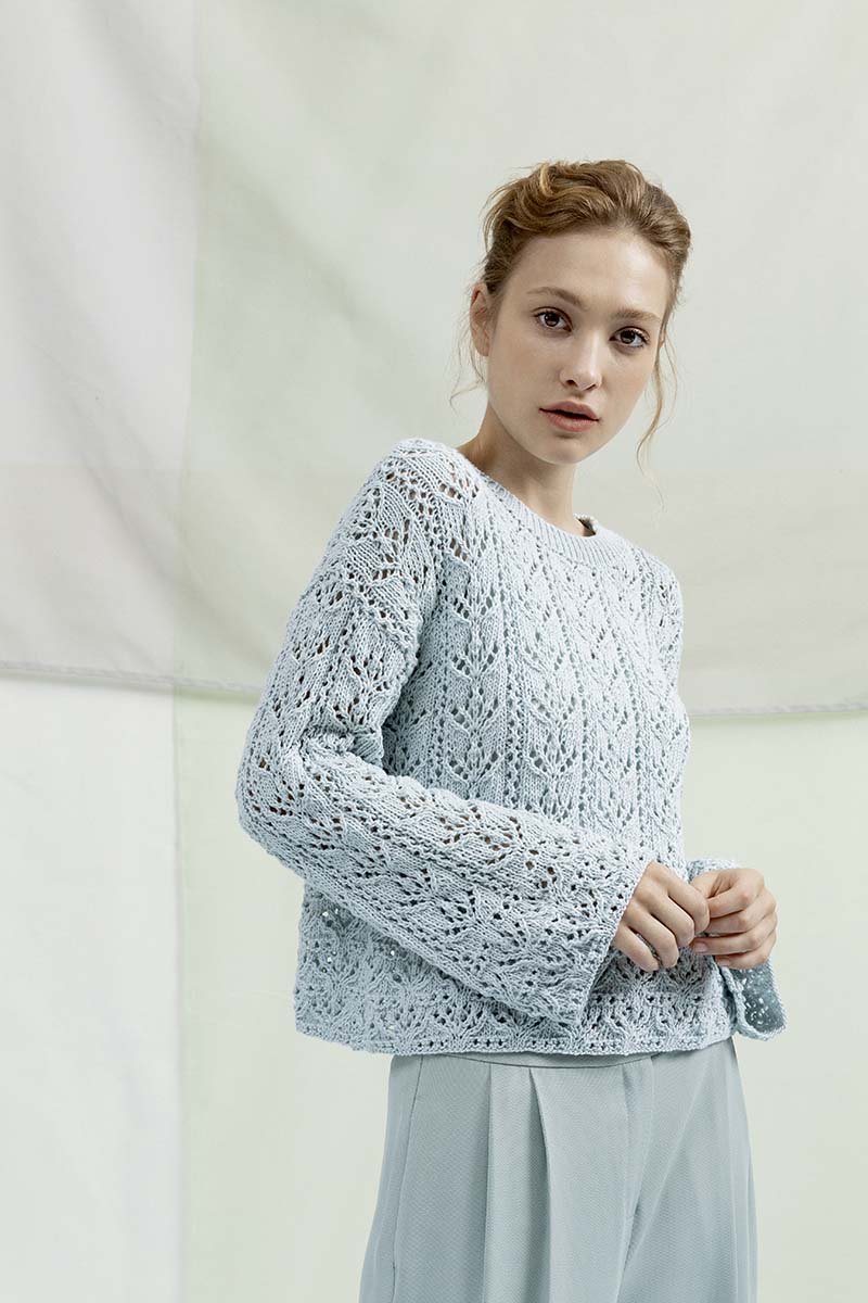 Pull homme en coton Soft Cotton Lang Yarns - Le blog de Ladylaine