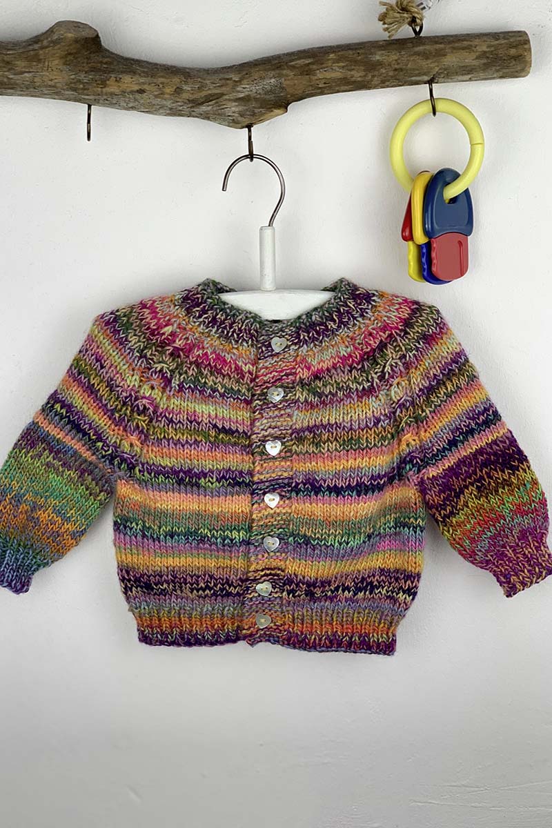 Gilet bébé top down en laine - TUTO - Le blog de Ladylaine