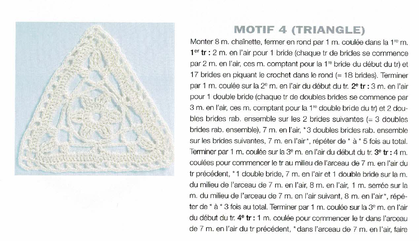 Tuto triangle crochet