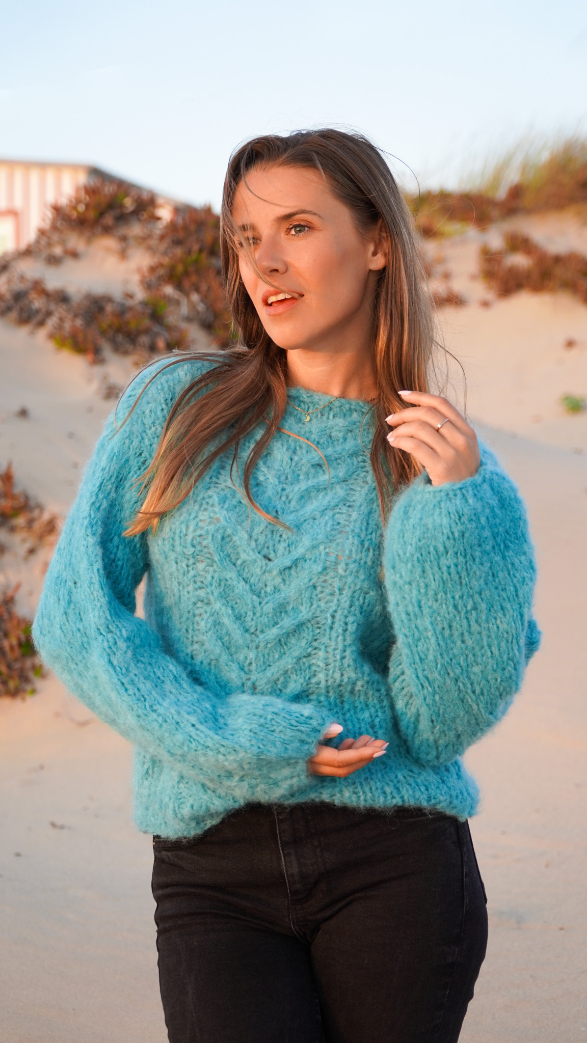 Pull Oceanvibes Sweater de Judith Jelena en laine Desire de Wooladdicts