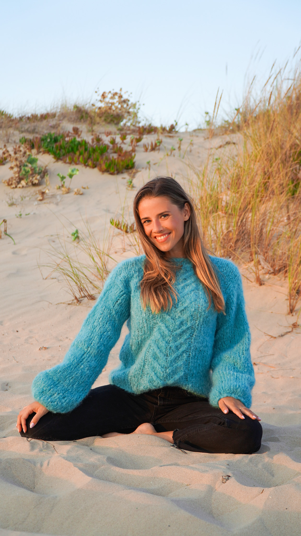 Pull Oceanvibes Sweater de Judith Jelena en laine Desire de Wooladdicts