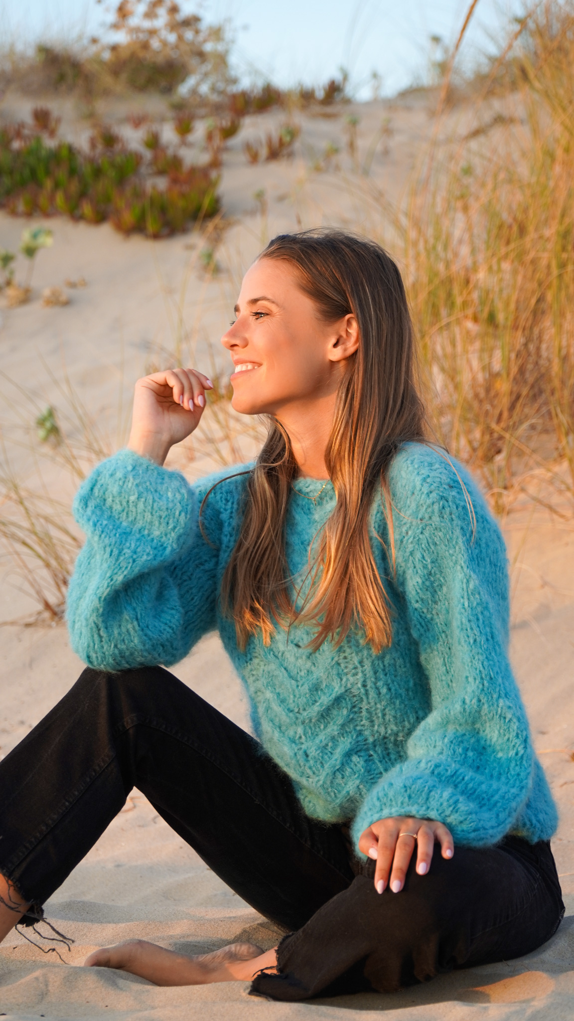 Pull Oceanvibes Sweater de Judith Jelena en laine Desire de Wooladdicts