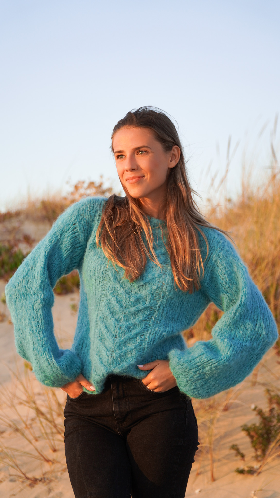 Pull Oceanvibes Sweater de Judith Jelena en laine Desire de Wooladdicts