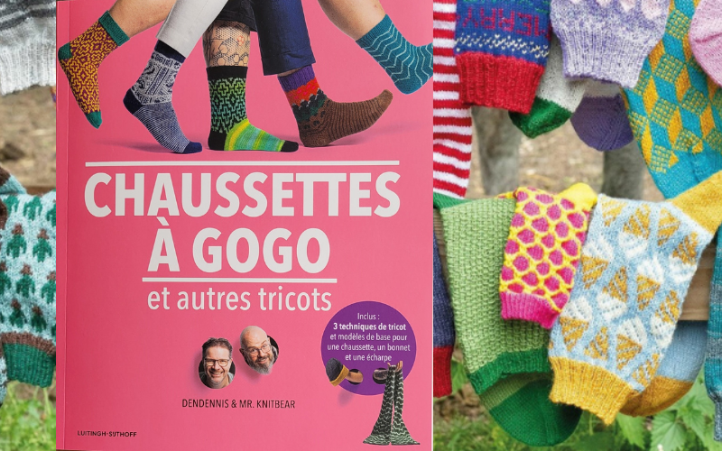 livre chaussettes à gogo et autres tricots dendennis et knitbear