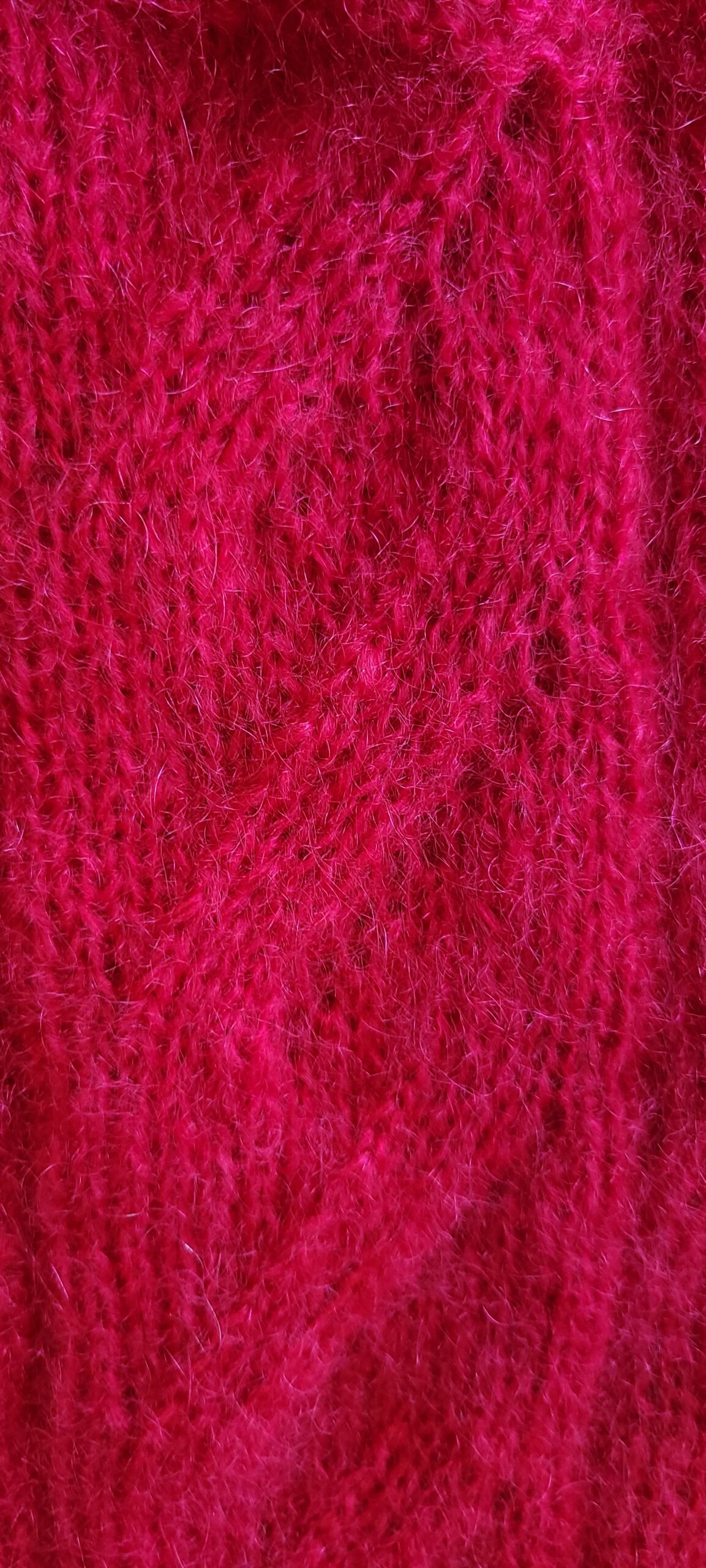 Gilet femme rouge laine Mohair Luxe lang Yarns