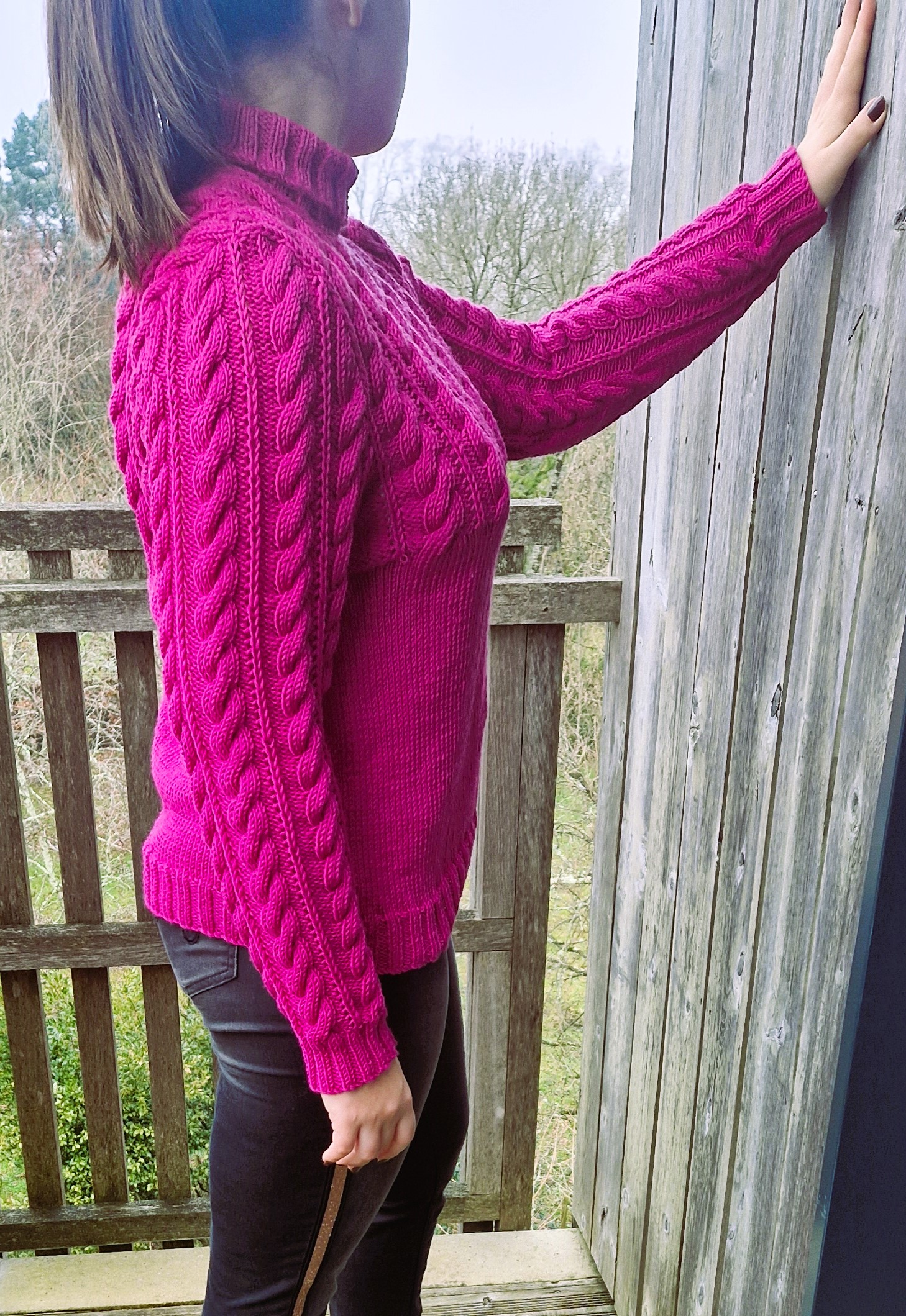 pull à torsades en laine Merino + de Lang Yarns